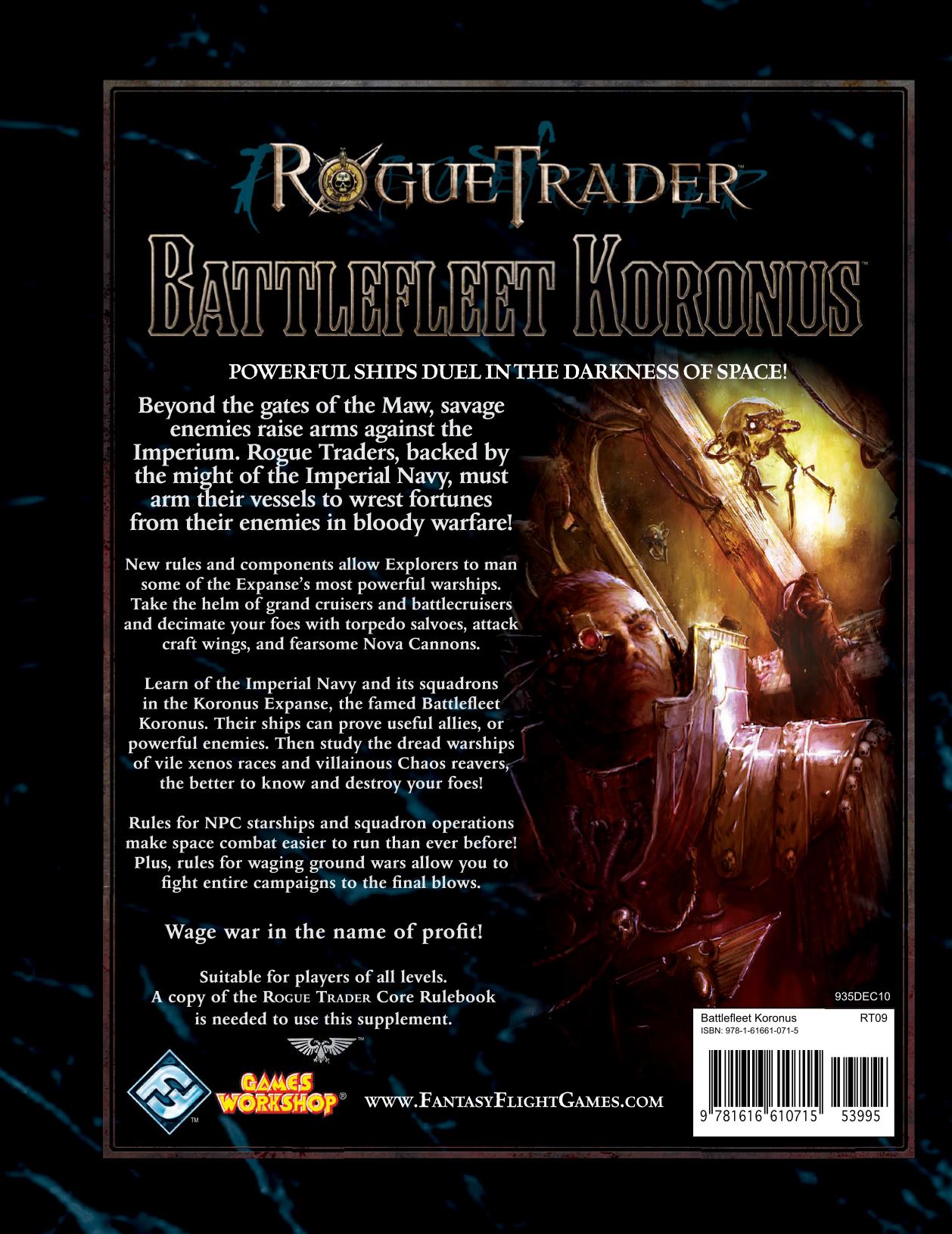rogue trader - battlefleet koronus